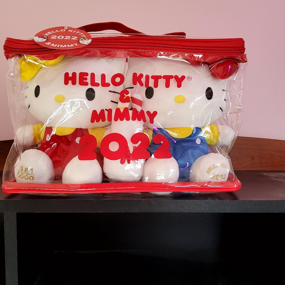 Hello kitty mimmy anniversary plush set